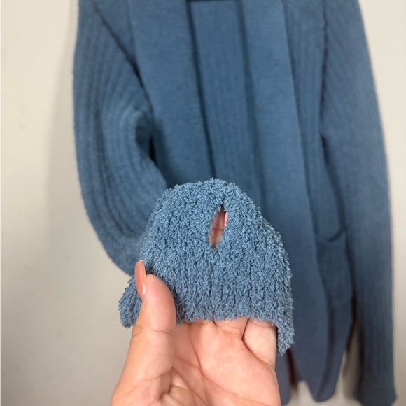 Softies Solid Rib Marshmallow Cocoon Cardigan Size Small - Picture 7 of 9